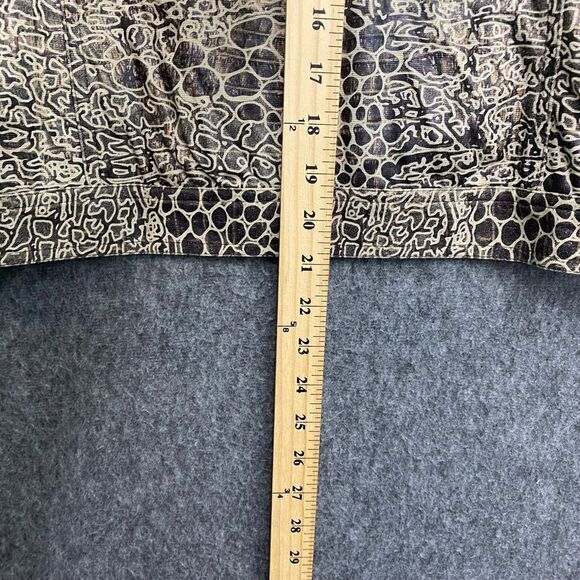 Ruby Rd. Women's 14 Animal‎ Print Button-Up Jacket Blazer Textured Pattern - Picture 5 of 8